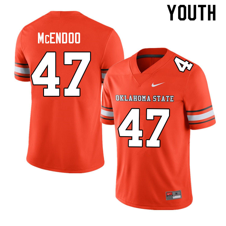 Youth #47 Luke McEndoo Oklahoma State Cowboys College Football Jerseys Sale-Alternate